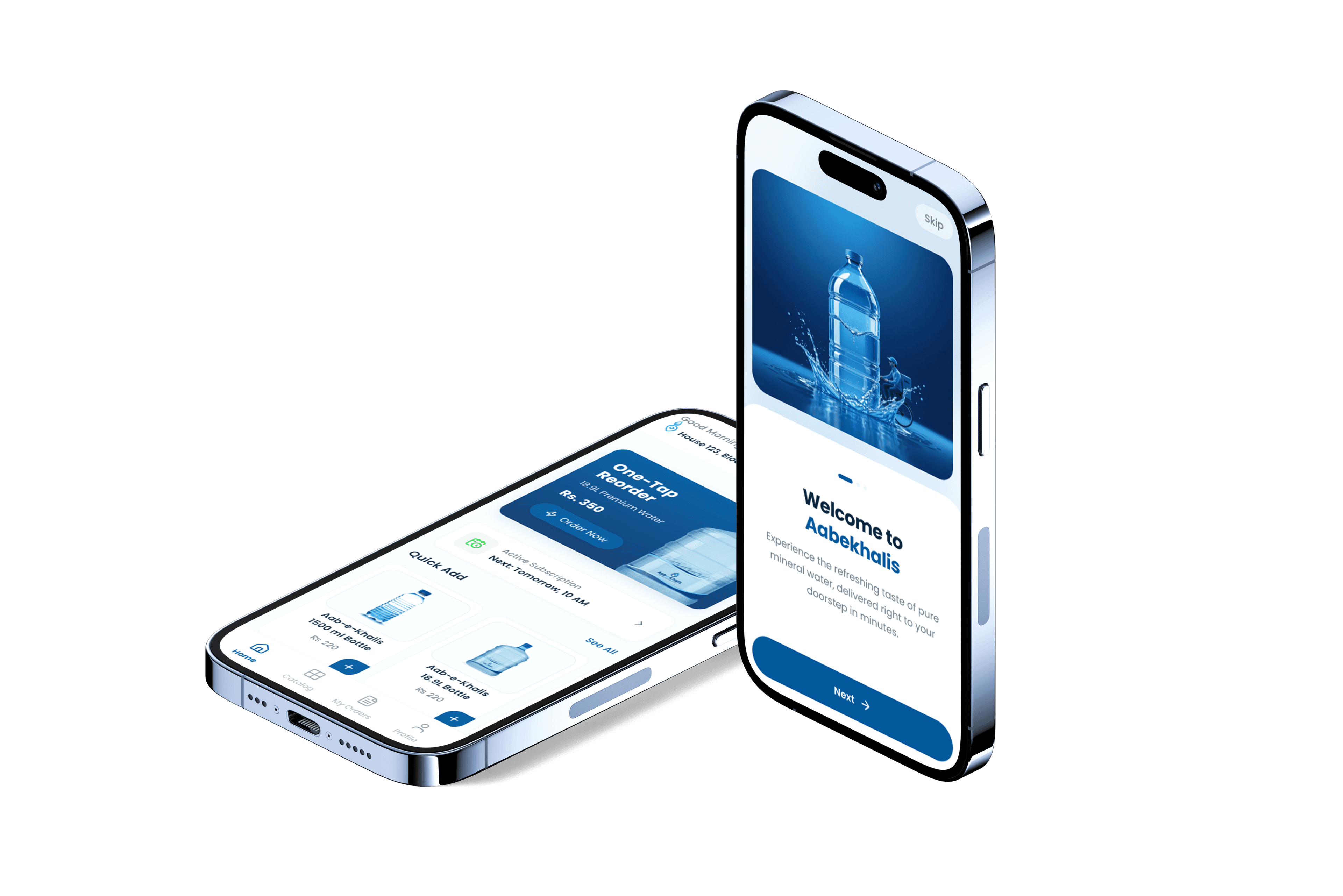 Aabdar mobile app on iPhone